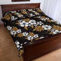 Hawaiian Hibiscus Tribal Floral Brown Quilt Bed Set Polynesian Tapa Pattern LT01 - Polynesian Pride