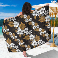 Hawaiian Hibiscus Tribal Floral Brown Sarong Polynesian Tapa Pattern LT01 One Size 44 x 66 inches Brown - Polynesian Pride