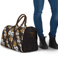 Hawaiian Hibiscus Tribal Floral Brown Travel Bag Polynesian Tapa Pattern LT01 - Polynesian Pride