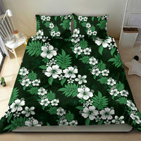 Hawaiian Hibiscus Tribal Floral Green Bedding Set Polynesian Tapa Pattern LT01 - Polynesian Pride