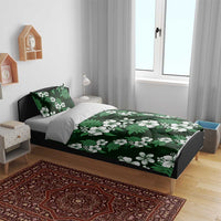 Hawaiian Hibiscus Tribal Floral Green Bedding Set Polynesian Tapa Pattern LT01 - Polynesian Pride