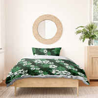 Hawaiian Hibiscus Tribal Floral Green Bedding Set Polynesian Tapa Pattern LT01 - Polynesian Pride