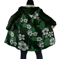 Hawaiian Hibiscus Tribal Floral Green Cloak Polynesian Tapa Pattern LT01 - Polynesian Pride