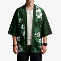Hawaiian Hibiscus Tribal Floral Green Kimono Polynesian Tapa Pattern LT01 - Polynesian Pride