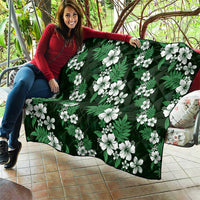 Hawaiian Hibiscus Tribal Floral Green Quilt Polynesian Tapa Pattern LT01 - Polynesian Pride