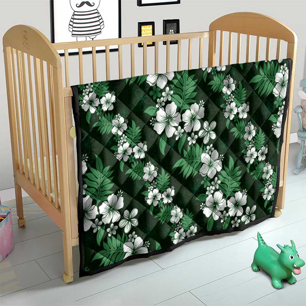 Hawaiian Hibiscus Tribal Floral Green Quilt Polynesian Tapa Pattern LT01 - Polynesian Pride