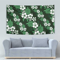 Hawaiian Hibiscus Tribal Floral Green Tapestry Polynesian Tapa Pattern LT01 - Polynesian Pride