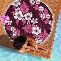 Hawaiian Hibiscus Tribal Floral Pink Beach Blanket Polynesian Tapa Pattern LT01 - Polynesian Pride