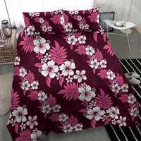 Hawaiian Hibiscus Tribal Floral Pink Bedding Set Polynesian Tapa Pattern LT01 - Polynesian Pride