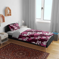 Hawaiian Hibiscus Tribal Floral Pink Bedding Set Polynesian Tapa Pattern LT01 - Polynesian Pride