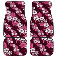 Hawaiian Hibiscus Tribal Floral Pink Car Mats Polynesian Tapa Pattern LT01 - Polynesian Pride