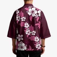Hawaiian Hibiscus Tribal Floral Pink Kimono Polynesian Tapa Pattern LT01 - Polynesian Pride