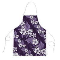 Hawaiian Hibiscus Tribal Floral Purple Apron Polynesian Tapa Pattern LT01 Purple - Polynesian Pride