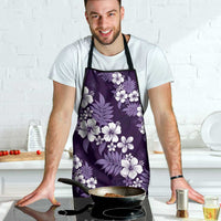 Hawaiian Hibiscus Tribal Floral Purple Apron Polynesian Tapa Pattern LT01 - Polynesian Pride