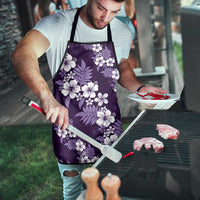 Hawaiian Hibiscus Tribal Floral Purple Apron Polynesian Tapa Pattern LT01 - Polynesian Pride