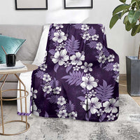 Hawaiian Hibiscus Tribal Floral Purple Blanket Polynesian Tapa Pattern LT01 - Polynesian Pride