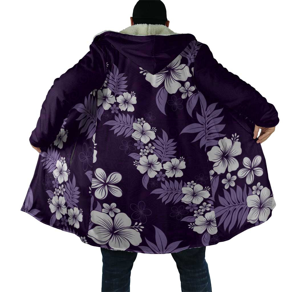 Hawaiian Hibiscus Tribal Floral Purple Cloak Polynesian Tapa Pattern LT01 - Polynesian Pride