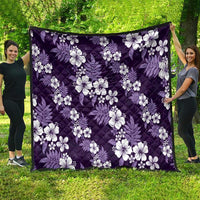 Hawaiian Hibiscus Tribal Floral Purple Quilt Polynesian Tapa Pattern LT01 - Polynesian Pride