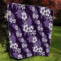 Hawaiian Hibiscus Tribal Floral Purple Quilt Polynesian Tapa Pattern LT01 - Polynesian Pride