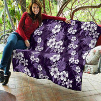 Hawaiian Hibiscus Tribal Floral Purple Quilt Polynesian Tapa Pattern LT01 - Polynesian Pride