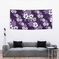 Hawaiian Hibiscus Tribal Floral Purple Tapestry Polynesian Tapa Pattern LT01 - Polynesian Pride