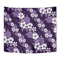 Hawaiian Hibiscus Tribal Floral Purple Tapestry Polynesian Tapa Pattern LT01 - Polynesian Pride