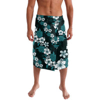 Hawaiian Hibiscus Tribal Floral Teal Lavalava Polynesian Tapa Pattern LT01 Teal - Polynesian Pride