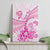 Personalised New Zealand Pink Fern Breast Cancer Canvas Wall Art Polynesian Pattern