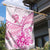 Personalised New Zealand Pink Fern Breast Cancer Garden Flag Polynesian Pattern