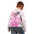 Personalised New Zealand Pink Fern Breast Cancer Kid Hoodie Polynesian Pattern