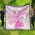 Personalised New Zealand Pink Fern Breast Cancer Quilt Polynesian Pattern