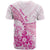 Personalised New Zealand Pink Fern Breast Cancer T Shirt Polynesian Pattern