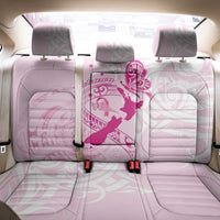 Personalised Aotearoa Breast Cancer Back Car Seat Cover New Zealand Maori Pattern LT01 - Polynesian Pride