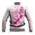 Personalised Aotearoa Breast Cancer Baseball Jacket New Zealand Maori Pattern