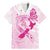 Personalised Aotearoa Breast Cancer Family Matching Mermaid Dress and Hawaiian Shirt New Zealand Maori Pattern