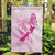 Personalised Aotearoa Breast Cancer Garden Flag New Zealand Maori Pattern