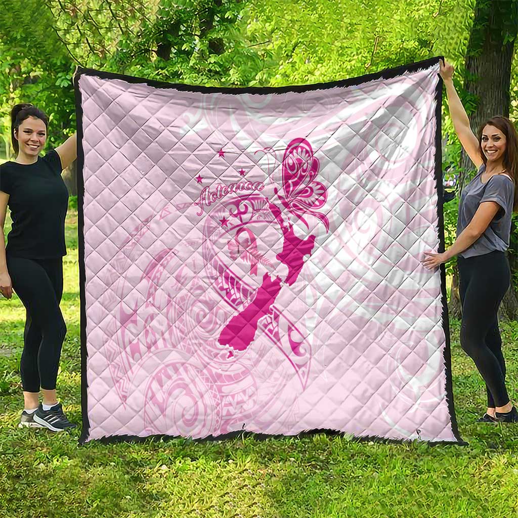 Personalised Aotearoa Breast Cancer Quilt New Zealand Maori Pattern LT01 - Polynesian Pride