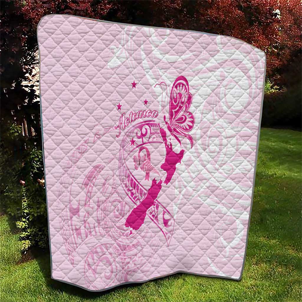 Personalised Aotearoa Breast Cancer Quilt New Zealand Maori Pattern LT01 - Polynesian Pride