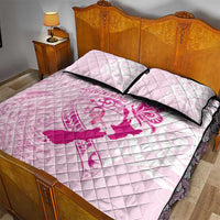 Personalised Aotearoa Breast Cancer Quilt Bed Set New Zealand Maori Pattern LT01 - Polynesian Pride