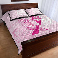 Personalised Aotearoa Breast Cancer Quilt Bed Set New Zealand Maori Pattern LT01 - Polynesian Pride