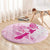 Personalised Aotearoa Breast Cancer Round Carpet New Zealand Maori Pattern