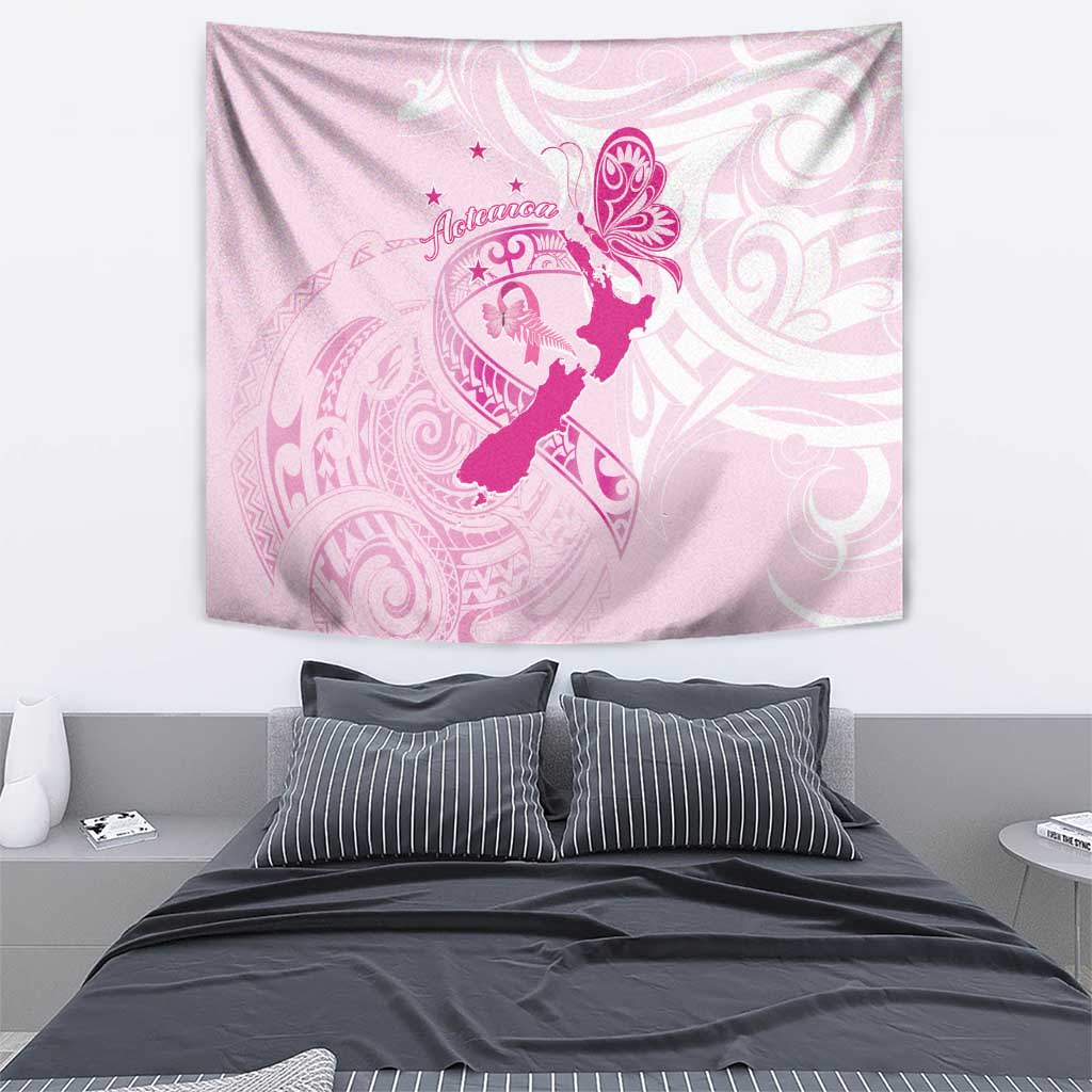 Personalised Aotearoa Breast Cancer Tapestry New Zealand Maori Pattern LT01 - Polynesian Pride