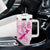 Personalised Aotearoa Breast Cancer Tumbler With Handle Maori Pattern