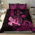 Hawaii Breast Cancer Bedding Set Girl Floral Kakau Pattern