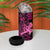 Hawaii Breast Cancer 4 in 1 Can Cooler Tumbler Girl Floral Kakau Pattern