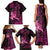 Hawaii Breast Cancer Family Matching Tank Maxi Dress and Hawaiian Shirt Girl Floral Kakau Pattern