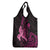 Hawaii Breast Cancer Grocery Bag Girl Floral Kakau Pattern