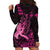 Hawaii Breast Cancer Hoodie Dress Girl Floral Kakau Pattern