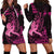 Hawaii Breast Cancer Hoodie Dress Girl Floral Kakau Pattern