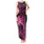 Hawaii Breast Cancer Tank Maxi Dress Girl Floral Kakau Pattern